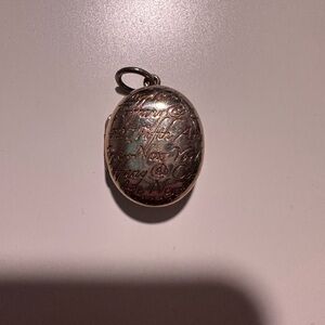 Tiffany & Co Notes Script Oval Locket